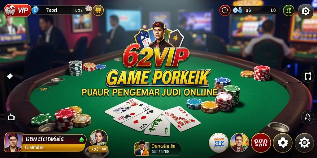 Screenshot gameplay 62VIP yang menunjukkan serunya bermain Poker.