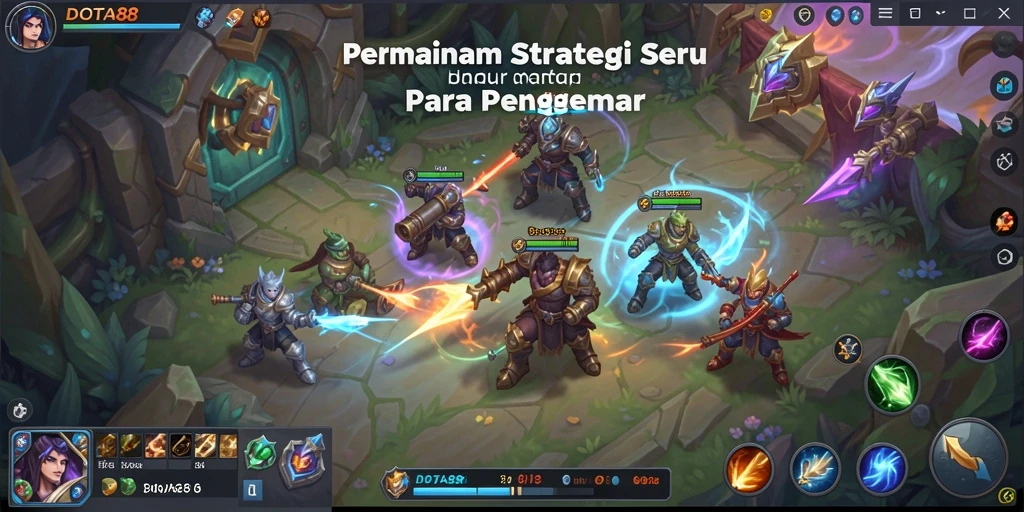 Tampilan gameplay DOTA88 yang menarik dan strategis.