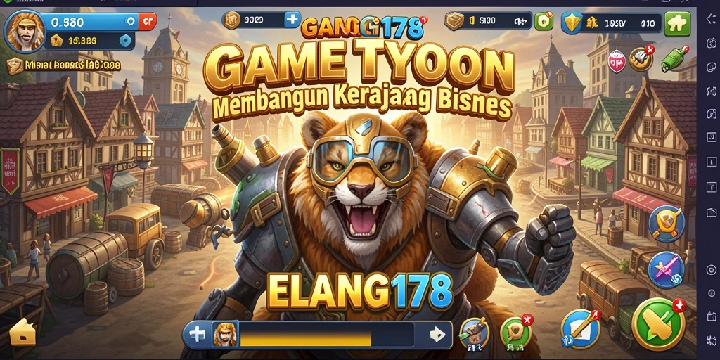 Screenshot permainan ELANG178 menampilkan momen seru dalam membangun bisnis.