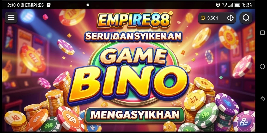 Screenshot EMPIRE88 menampilkan gameplay Bingo yang seru dan interaktif.