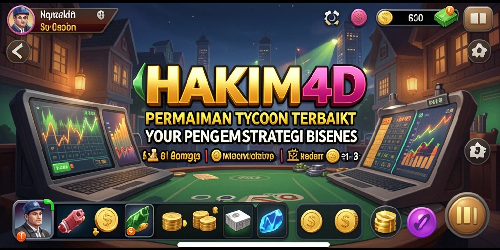 Gameplay menarik dalam HAKIM4D dengan elemen Tycoon yang menantang.