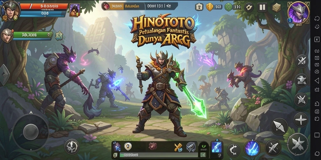 Tangkapan layar gameplay HINOTOTO yang penuh aksi dan fantastis.
