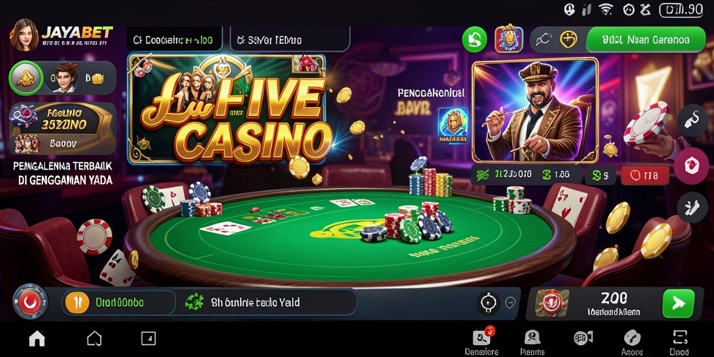 Tampilan gameplay nyata di Live Casino JAYABET yang menegangkan.