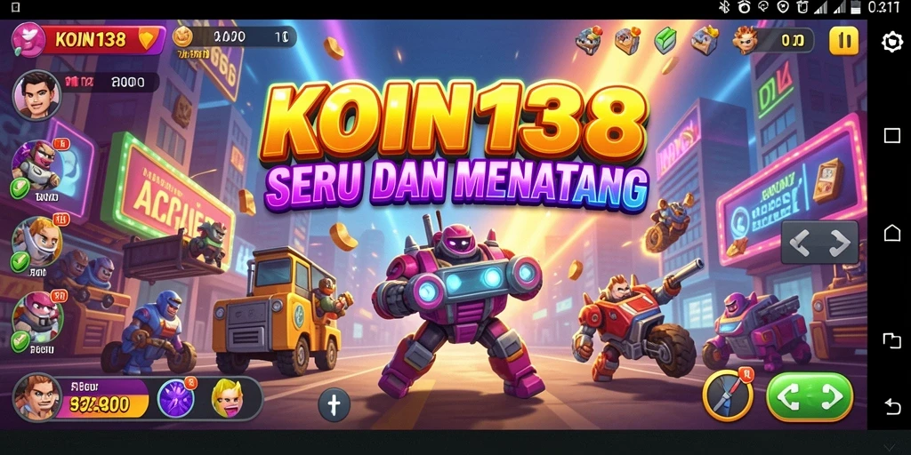 Tampilan gameplay seru di KOIN138 dengan aksi arcade yang menarik.