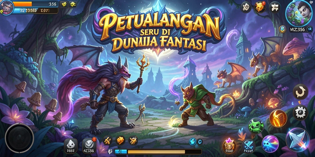 Tampilan gameplay seru di dunia petualangan MZ356