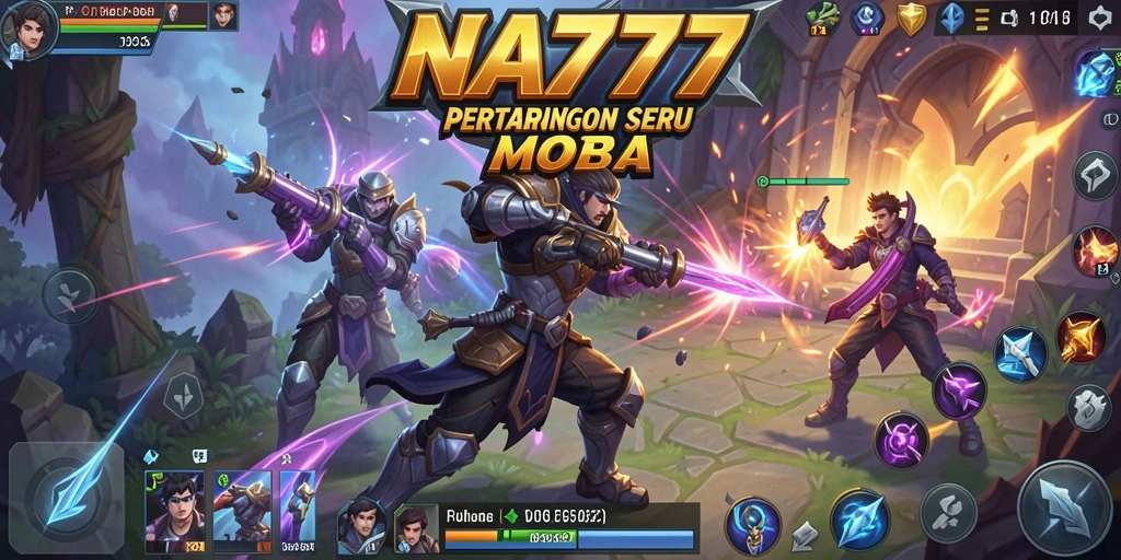 Tampilan screenshot NA777 yang menunjukkan aksi pertempuran seru di arena.