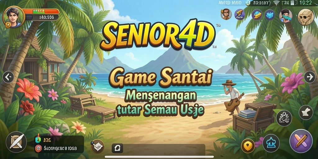 Tampilan gameplay menarik dan penuh warna dari SENIOR4D.