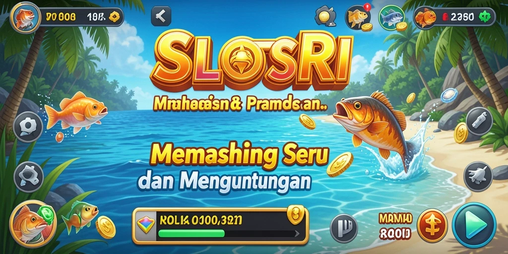 Menampilkan gameplay menarik SLOTSRI saat menangkap ikan besar.
