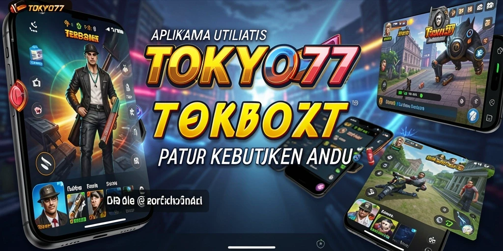 Tampilan antarmuka utama aplikasi Utility TOKYO77 yang sederhana dan fungsional.