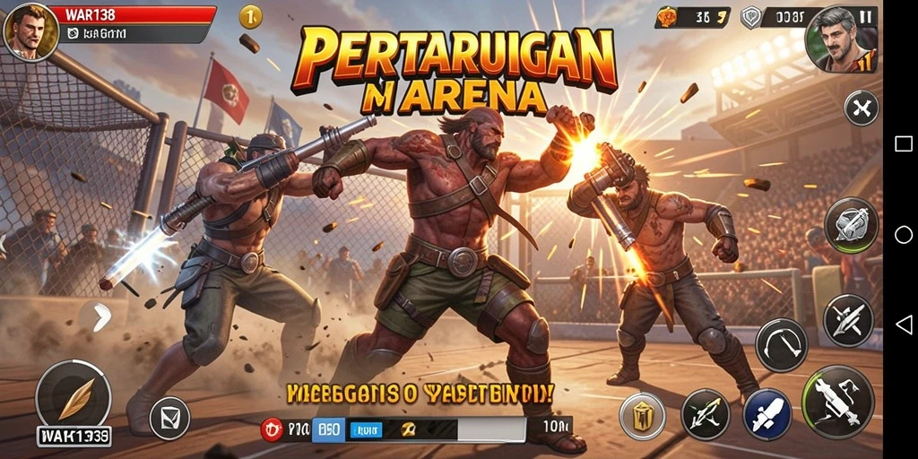 Tampilan gameplay intens penuh aksi dari WAR138.